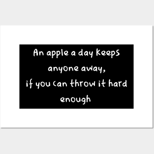 An apple a day Posters and Art